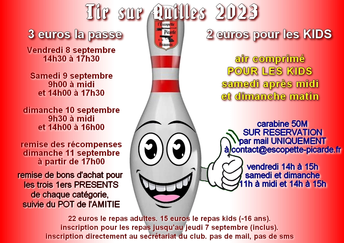 Tir sur Quilles 2023