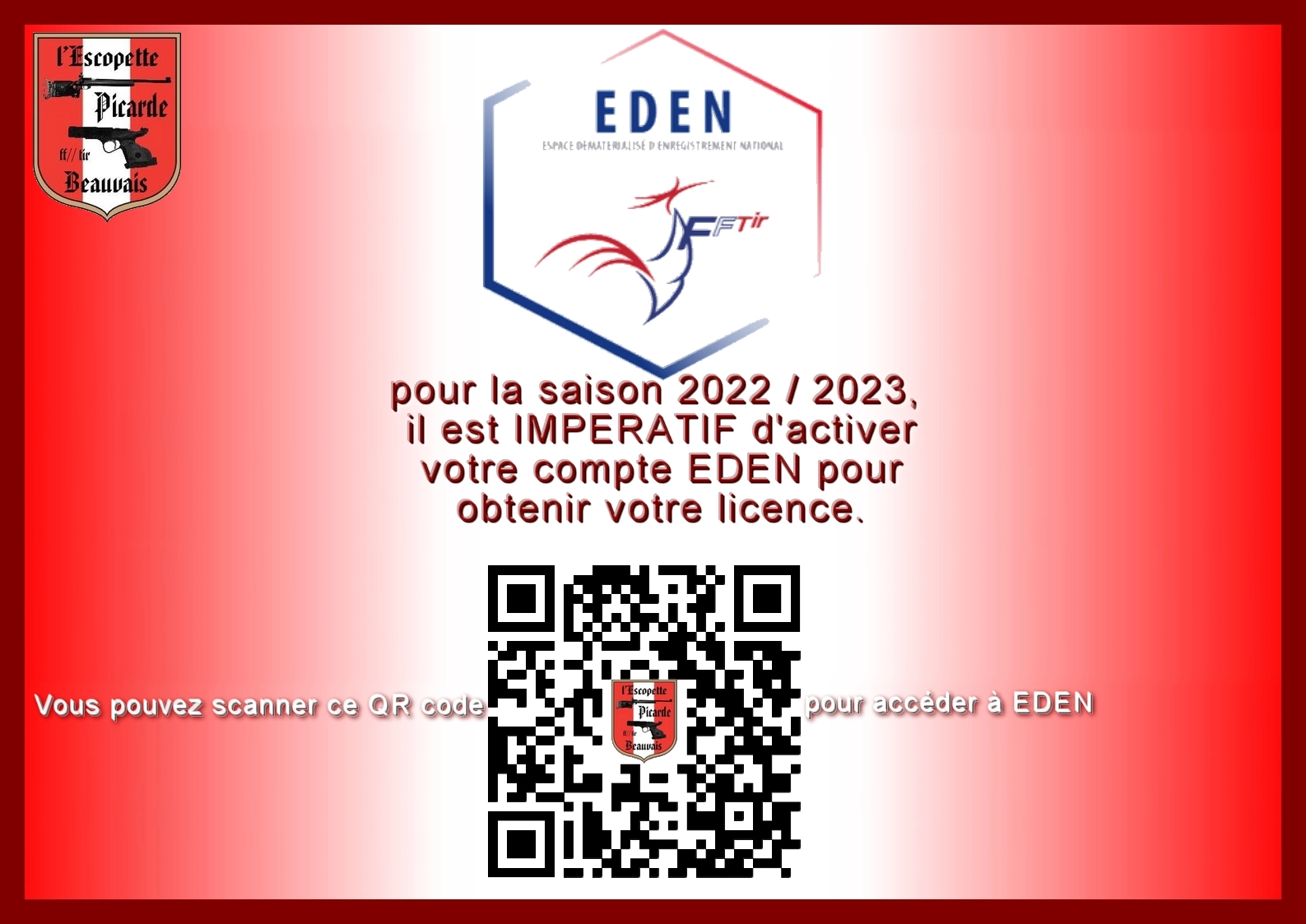 lien pour inscription sur EDEN