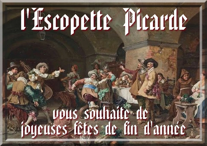 l'Escopette Picarde vous souhaite de joyeuses fêtes de fin d'année