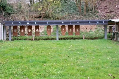 stand de tir 50 mètres du club l'Escoppette Picarde - photo des cibles